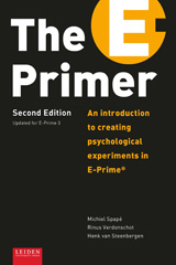 E-book, The E-Primer : An Introduction to Creating Psychological Experiments in E-Prime, Amsterdam University Press