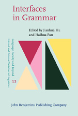 E-book, Interfaces in Grammar, John Benjamins Publishing Company