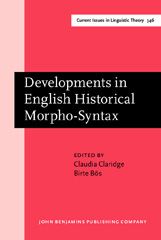 E-book, Developments in English Historical Morpho-Syntax, John Benjamins Publishing Company