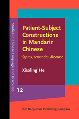 E-book, Patient-Subject Constructions in Mandarin Chinese, John Benjamins Publishing Company