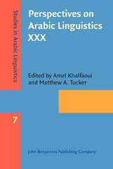 E-book, Perspectives on Arabic Linguistics XXX, John Benjamins Publishing Company