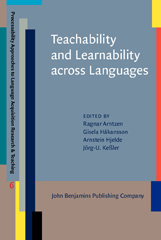 eBook, Teachability and Learnability across Languages, John Benjamins Publishing Company