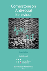 E-book, Cornerstone on Anti-social Behaviour, Bhogal, Kuljit, Bloomsbury Publishing