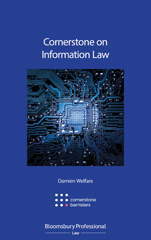 E-book, Cornerstone on Information Law, Welfare, Damien, Bloomsbury Publishing