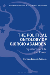 E-book, The Political Ontology of Giorgio Agamben, Primera, German Eduardo, Bloomsbury Publishing