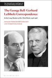 eBook, The George Bell-Gerhard Leibholz Correspondence : In the Long Shadow of the Third Reich, 1938-1958, Bloomsbury Publishing