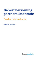 E-book, De Wet herziening partneralimentatie : Een korte introductie, Koninklijke Boom uitgevers