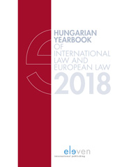 E-book, Hungarian Yearbook of International and European Law 2018, Koninklijke Boom uitgevers