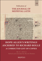E-book, Hope Allen's Writings Ascribed to Richard Rolle : A Corrected List of Copies, Brepols Publishers