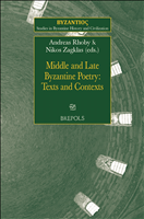 E-book, Middle and Late Byzantine Poetry : Texts and Contexts, Brepols Publishers