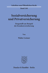 E-book, Sozialversicherung und Privatversicherung. : Dargestellt am Beispiel der Krankenversicherung., Duncker & Humblot
