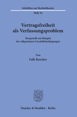 E-book, Vertragsfreiheit als Verfassungsproblem. : Dargestellt am Beispiel der Allgemeinen Geschäftsbedingungen., Duncker & Humblot