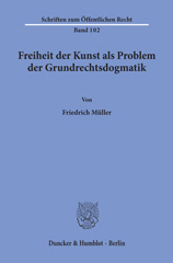 E-book, Freiheit der Kunst als Problem der Grundrechtsdogmatik., Duncker & Humblot