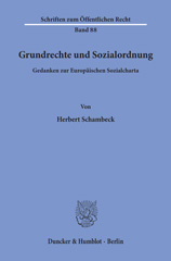 E-book, Grundrechte und Sozialordnung. : Gedanken zur Europäischen Sozialcharta., Duncker & Humblot