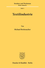 E-book, Textilindustrie., Duncker & Humblot