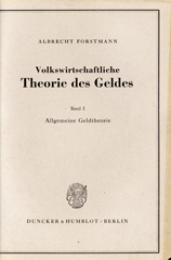 E-book, Volkswirtschaftliche Theorie des Geldes. : Allgemeine Geldtheorie., Duncker & Humblot