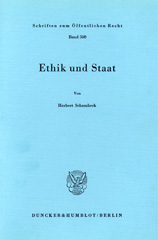 E-book, Ethik und Staat., Duncker & Humblot