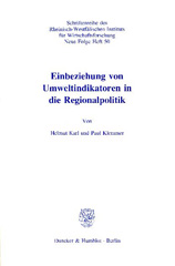 E-book, Einbeziehung von Umweltindikatoren in die Regionalpolitik., Karl, Helmut, Duncker & Humblot