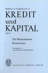 E-book, Die Monetarismus-Kontroverse. : Eine Zwischenbilanz., Duncker & Humblot