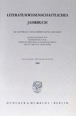 eBook, Literaturwissenschaftliches Jahrbuch., Duncker & Humblot