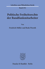 E-book, Politische Freiheitsrechte der Rundfunkmitarbeiter., Duncker & Humblot