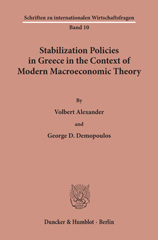E-book, Stabilization Policies in Greece in the Context of Modern Macroeconomic Theory., Duncker & Humblot