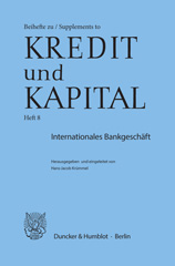 E-book, Internationales Bankgeschäft., Duncker & Humblot
