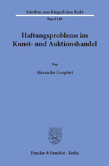 E-book, Haftungsprobleme im Kunst- und Auktionshandel., Duncker & Humblot