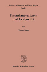 E-book, Finanzinnovationen und Geldpolitik., Duncker & Humblot