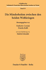 E-book, Die Minderheiten zwischen den beiden Weltkriegen. : Mit einer Einführung von Manfred Alexander., Duncker & Humblot