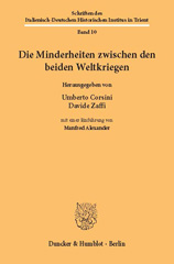 eBook, Die Minderheiten zwischen den beiden Weltkriegen. : Mit einer Einführung von Manfred Alexander., Duncker & Humblot