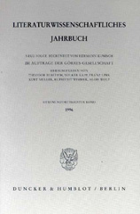 eBook, Literaturwissenschaftliches Jahrbuch., Duncker & Humblot