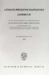 E-book, Literaturwissenschaftliches Jahrbuch., Duncker & Humblot