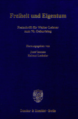 E-book, Freiheit und Eigentum. : Festschrift für Walter Leisner zum 70. Geburtstag., Duncker & Humblot