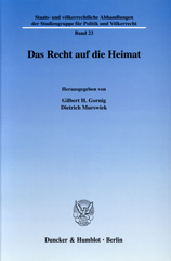E-book, Das Recht auf die Heimat., Duncker & Humblot
