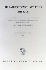 eBook, Literaturwissenschaftliches Jahrbuch., Duncker & Humblot