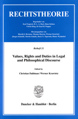E-book, Values, Rights and Duties in Legal and Philosophical Discourse., Duncker & Humblot