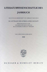 eBook, Literaturwissenschaftliches Jahrbuch., Duncker & Humblot