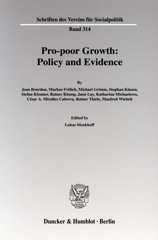 E-book, Pro-poor Growth : Policy and Evidence., Duncker & Humblot