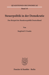 E-book, Steuerpolitik in der Demokratie. : Das Beispiel der Bundesrepublik Deutschland., Duncker & Humblot