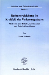 E-book, Rechtsvergleichung im Kraftfeld des Verfassungsstaates. : Methoden und Inhalte, Kleinstaaten und Entwicklungsländer., Duncker & Humblot