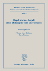 E-book, Hegel und das Projekt einer philosophischen Enzyklopädie., Duncker & Humblot