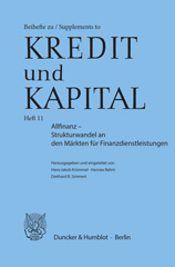 E-book, Allfinanz - Strukturwandel an den Märkten für Finanzdienstleistungen., Duncker & Humblot