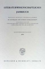 eBook, Literaturwissenschaftliches Jahrbuch., Duncker & Humblot