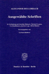 eBook, Ausgewählte Schriften. : Hrsg. von Gerhard Robbers in Verbindung mit Joachim Bohnert - Christof Gramm - Urs Kindhäuser - Joachim Lege - Alfred Rinken., Duncker & Humblot