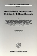 E-book, Evidenzbasierte Bildungspolitik : Beiträge der Bildungsökonomie., Duncker & Humblot