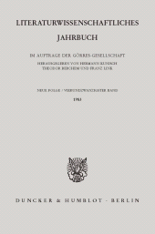 E-book, Literaturwissenschaftliches Jahrbuch : 24. Band (1983), Duncker & Humblot