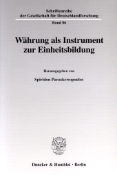 E-book, Währung als Instrument zur Einheitsbildung, Duncker & Humblot