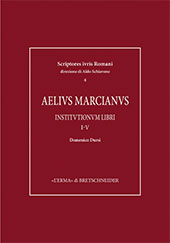 E-book, Institutionum libri I-V, Marcianus, Aelius, L'Erma di Bretschneider