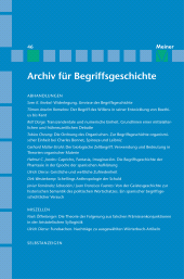 E-book, Archiv für Begriffsgeschichte. Band 46, Felix Meiner Verlag
